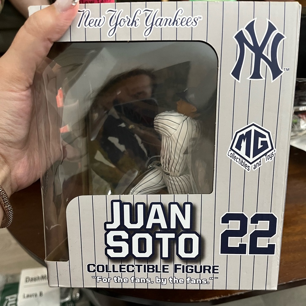 New York Yankees Juan Soto Collectible Figure - Blue and White